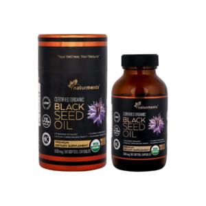 Naturments Premium Black Seed Oil Capsules Softgels 100% Organic Unrefined Non GMO Cold Pressed Extra Virgin Nigella Sativa Pure Halal Kalonji Oil – 90 Softgels (500 mg Each)